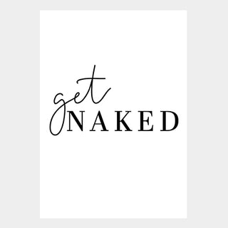 Poster - Get Naked Badezimmer