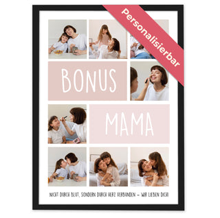 Personalisiertes Poster – 8Foto Collage Bonus MAMA