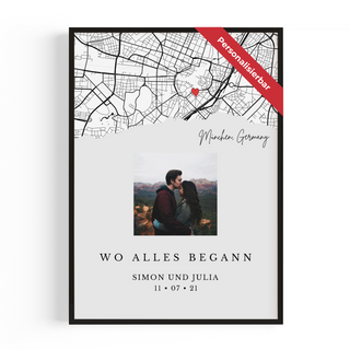 Personalisiertes Poster – Wo alles begann Foto Edition