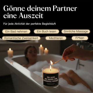 Duftkerze im Glas mit frechem Spruch - Bitch, You're my Soulmate!
