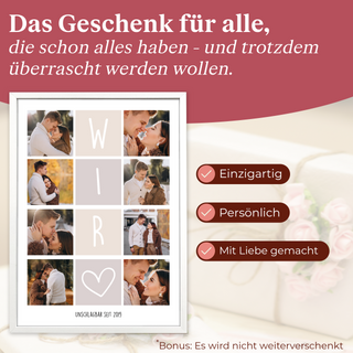 Personalisiertes Poster – 8Foto Collage WIR