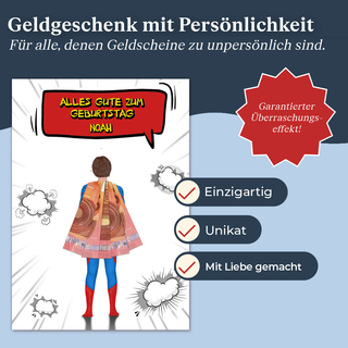 Personalisiertes Poster – Geldgeschenk Geburtstag 18 Jahre für ihn