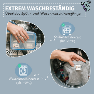 Aufkleber Kleidung "Namensaufkleber Kinder" - Motiv Dschungel Tiere
