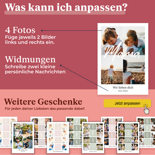 Personalisiertes Poster – 4Foto Collage MAMA