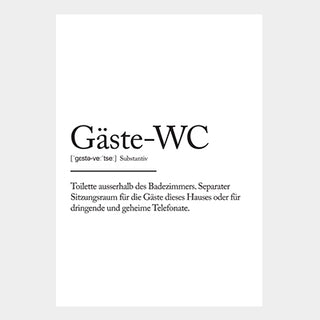 Poster - Gäste WC