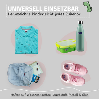 Aufkleber Kleidung "Namensaufkleber Kinder" - Motiv Space