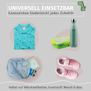 Aufkleber Kleidung "Namensaufkleber Kinder" - Motiv Sport