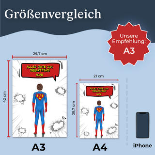 Personalisiertes Poster – Geldgeschenk Geburtstag 18 Jahre für ihn