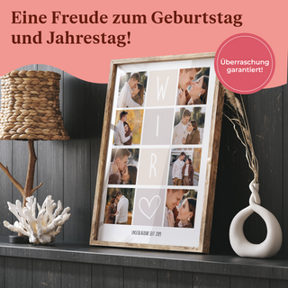 Personalisiertes Poster – 8Foto Collage WIR