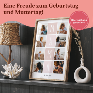 Personalisiertes Poster – 8Foto Collage MAMA