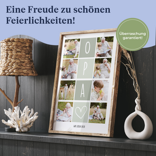 Personalisiertes Poster – 8Foto Collage OPA