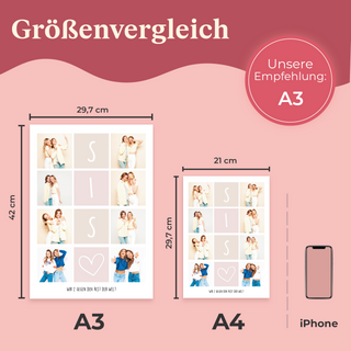 Personalisiertes Poster – 8Foto Collage SIS