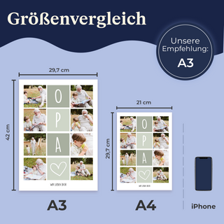 Personalisiertes Poster – 8Foto Collage OPA