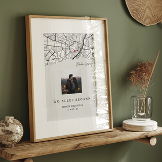 Personalisiertes Poster – Wo alles begann Foto Edition