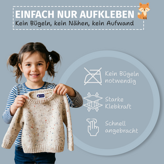 Aufkleber Kleidung "Namensaufkleber Kinder" - Motiv Space