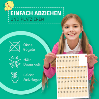 Aufkleber Stifte "Namensaufkleber Kinder" – Motiv Bagger
