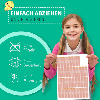 Aufkleber Stifte "Namensaufkleber Kinder" – Motiv Waldtiere