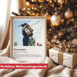 Personalisiertes Poster – Definition Patenonkel