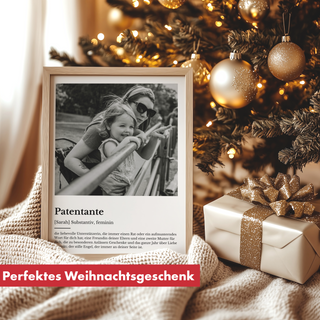 Personalisiertes Poster – Definition Patentante