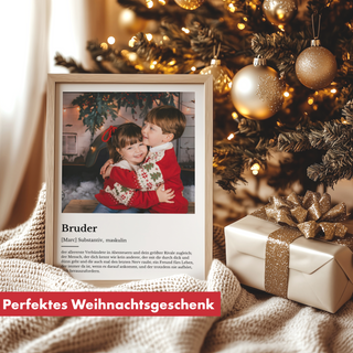 Personalisiertes Poster – Definition Bruder