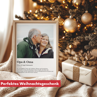 Personalisiertes Poster – Definition Oma & Opa