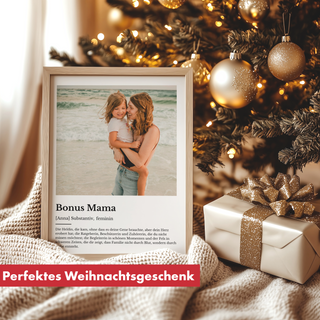 Personalisiertes Poster – Definition Bonus Mama