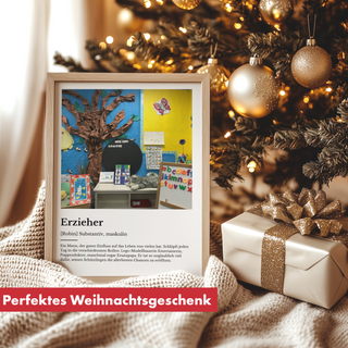 Personalisiertes Poster – Definition Erzieher
