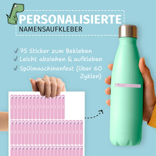 Aufkleber Stifte "Namensaufkleber Kinder" – Motiv Einhorn