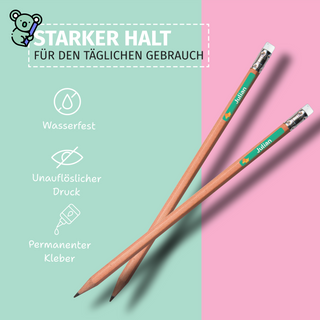 Personalisierte Namensaufkleber – Sport