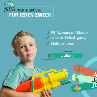 Personalisierte Namensaufkleber – Sport