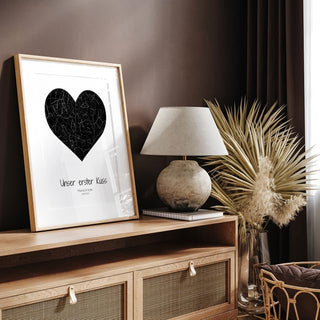 Personalisiertes Poster – Unser erster Kuss