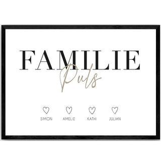 Personalisiertes Poster – Familie Puls
