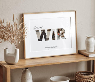 Personalisiertes Poster – Foto Collage WIR