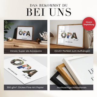 Personalisiertes Poster – Foto Collage OPA