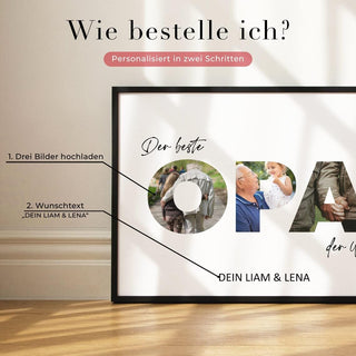 Personalisiertes Poster – Foto Collage OPA