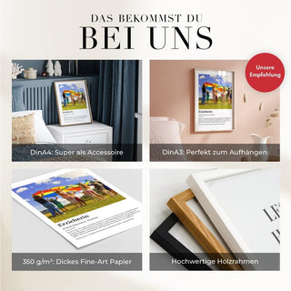 Personalisiertes Poster – Definition Erzieherin