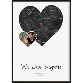 Personalisiertes Poster – Wo alles begann mit Foto