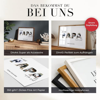 Personalisiertes Poster – Foto Collage Papa