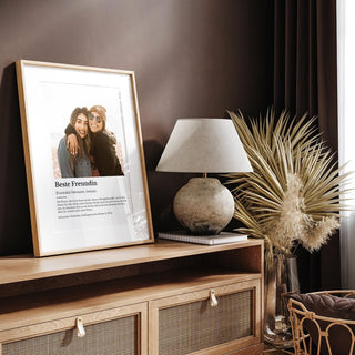 Personalisiertes Poster – Definition Beste Freundin