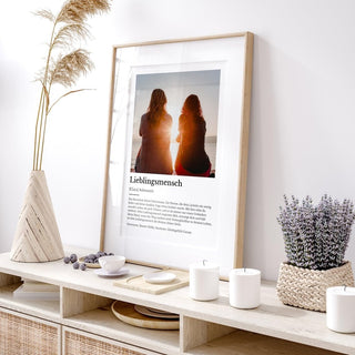 Personalisiertes Poster – Definition Lieblingsmensch