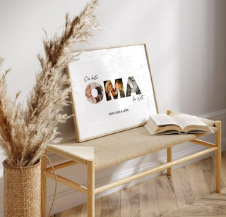 Personalisiertes Poster – Foto Collage OMA