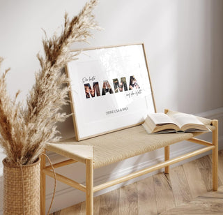 Personalisiertes Poster – Foto Collage Mama