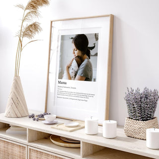 Personalisiertes Poster – Definition Mama