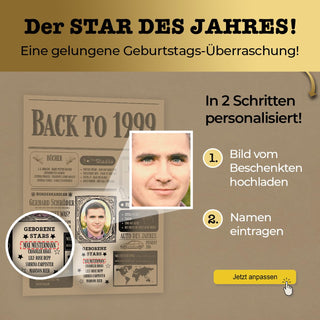 Personalisiertes Poster – Back to 1999