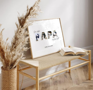 Personalisiertes Poster – Foto Collage Papa