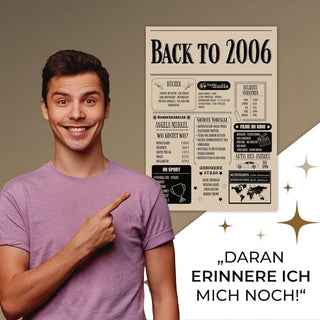 Personalisiertes Poster – Back to 2006