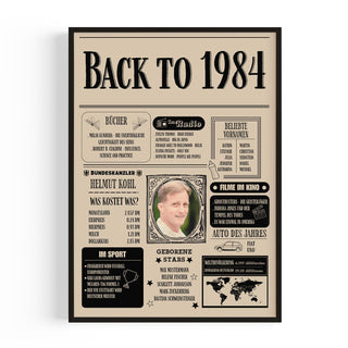 Personalisiertes Poster – Back to 1984