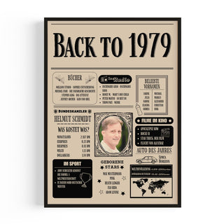 Personalisiertes Poster – Back to 1979