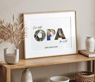 Personalisiertes Poster – Foto Collage OPA