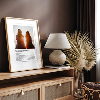 Personalisiertes Poster – Definition Lieblingsmensch